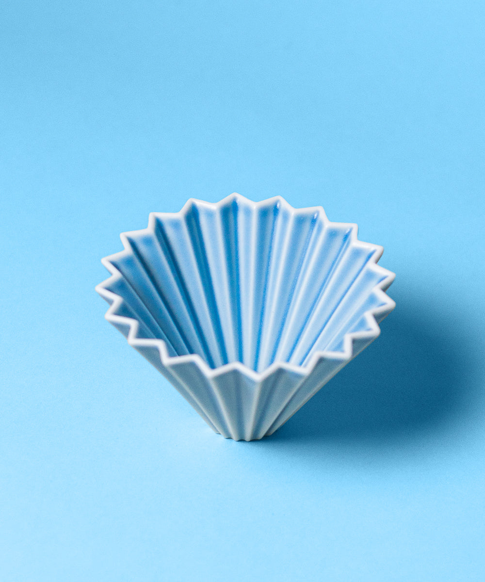 Matte Blue Origami Japan Pour-Over Coffee Dripper 