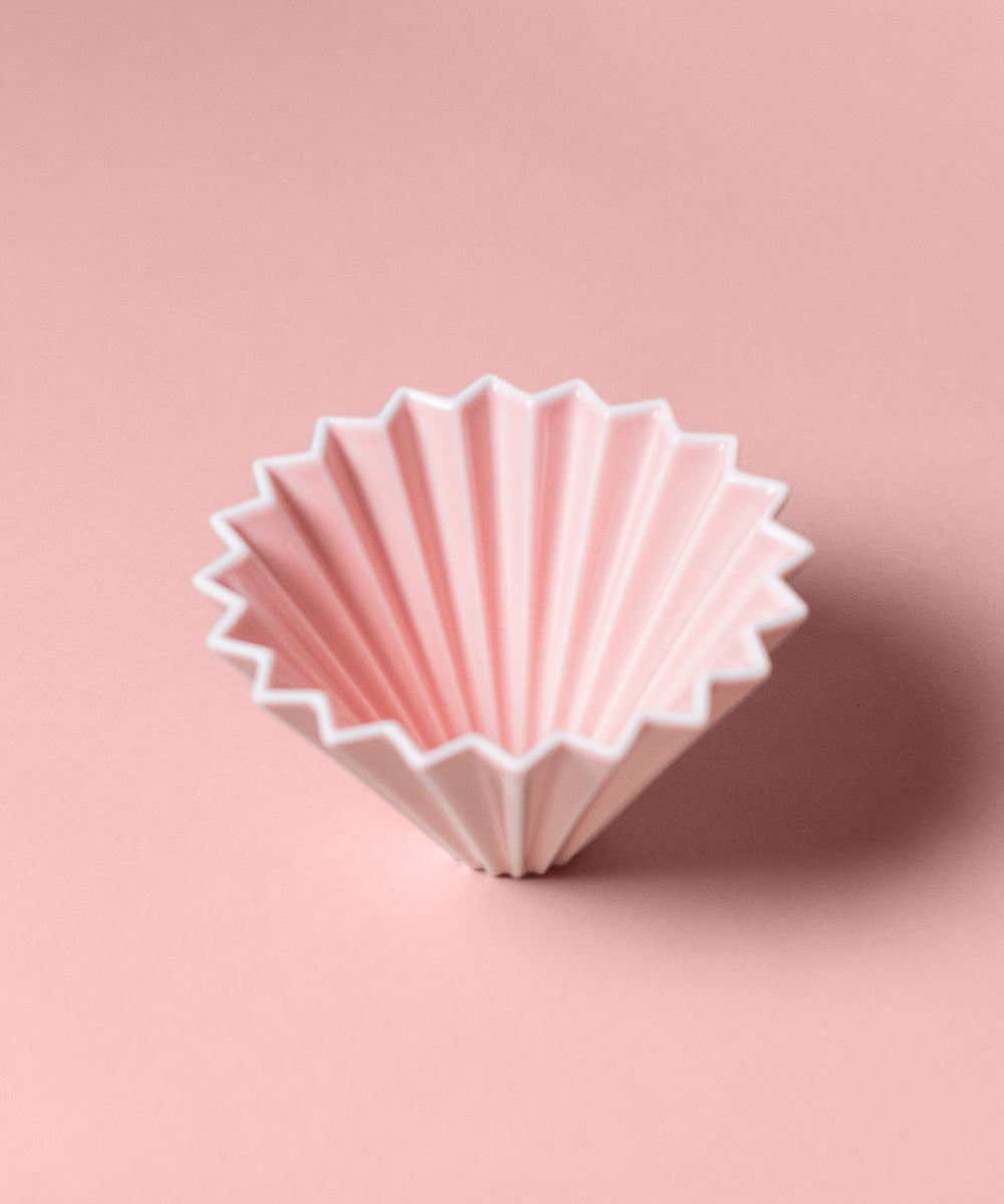 Matte Pink Origami Japan Pour-Over Coffee Dripper 