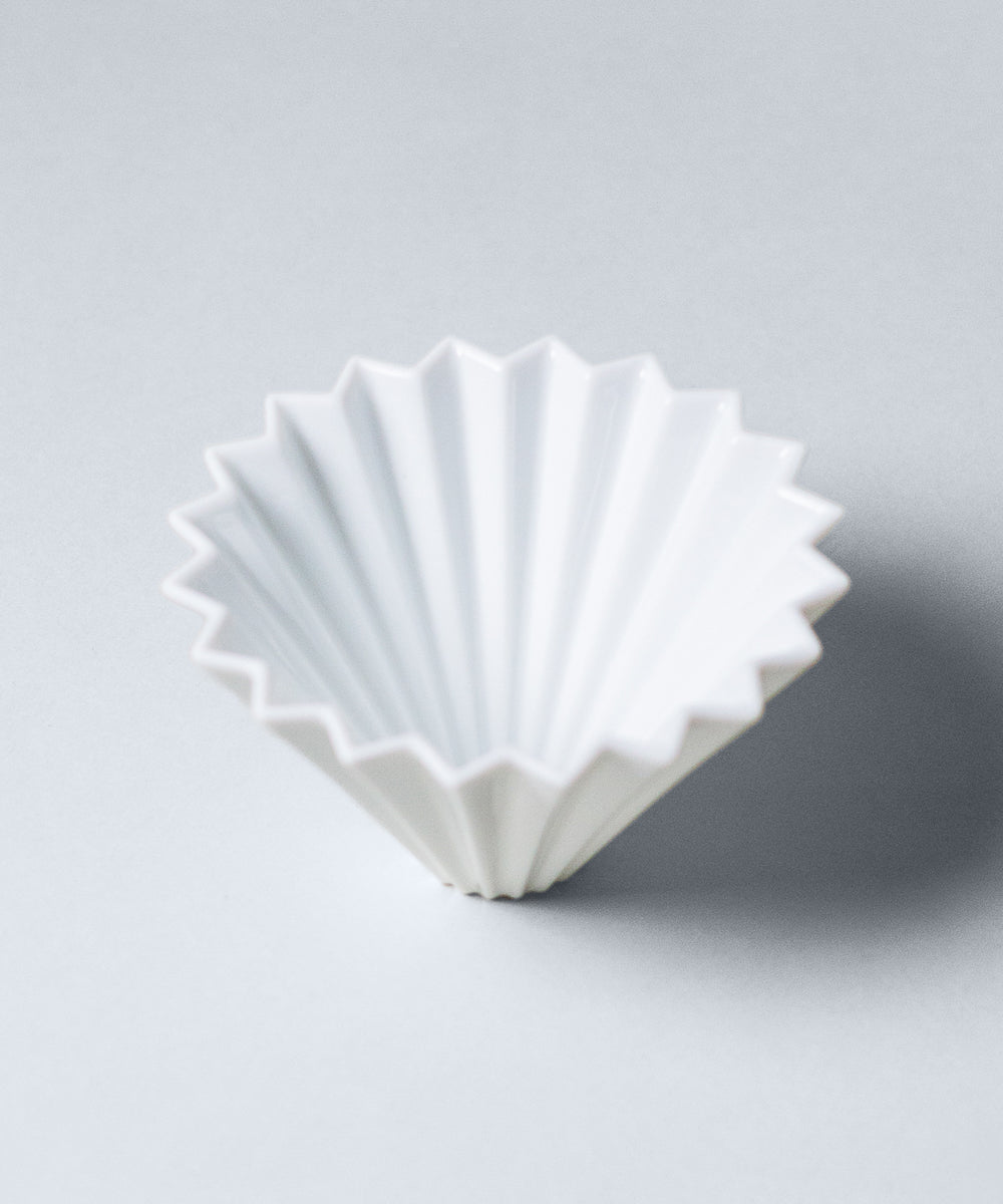 White Origami Japan Pour-Over Coffee Dripper 