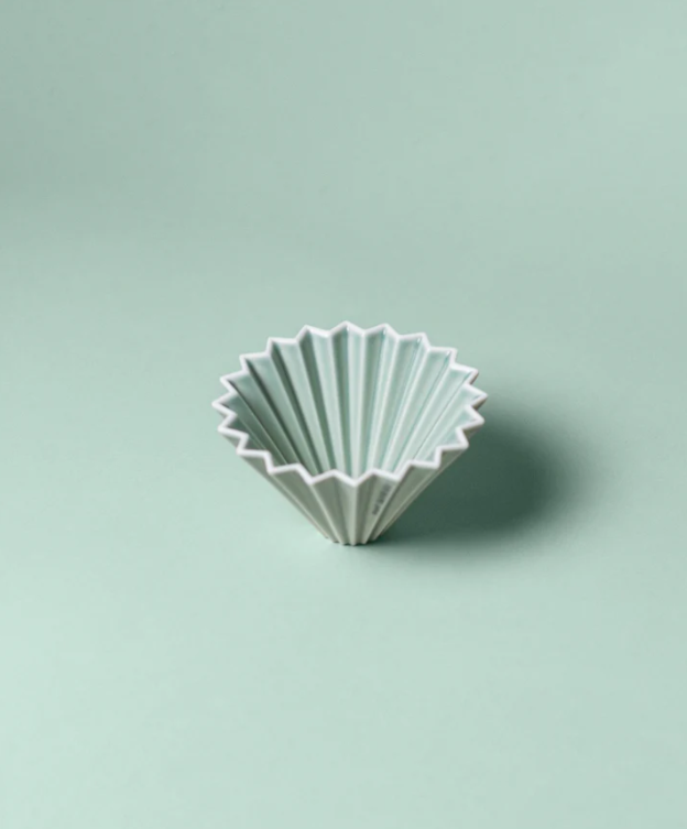 Matte Green Origami Japan Pour-Over Coffee Dripper 