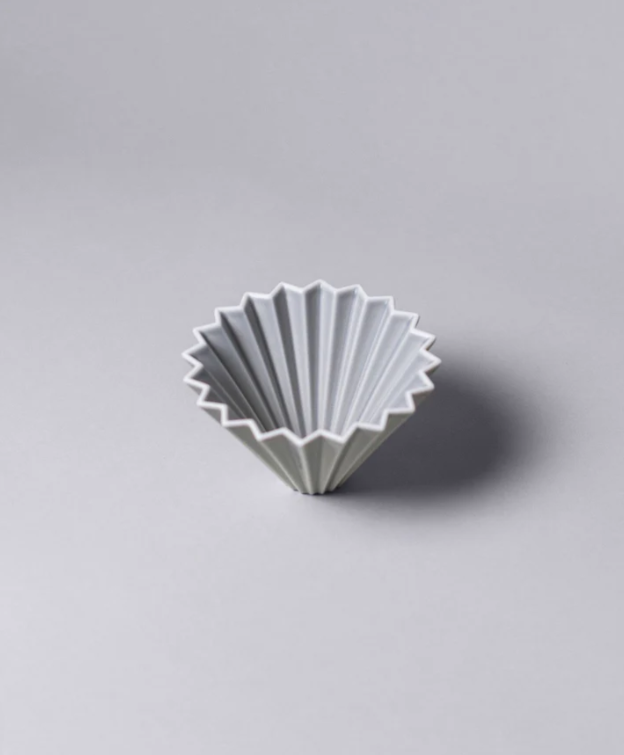 Matte Grey Origami Japan Pour-Over Coffee Dripper 
