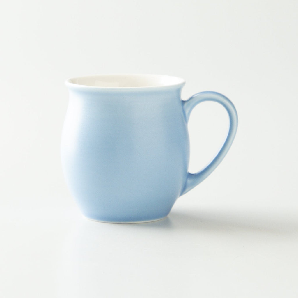 Light blue mug on a white background