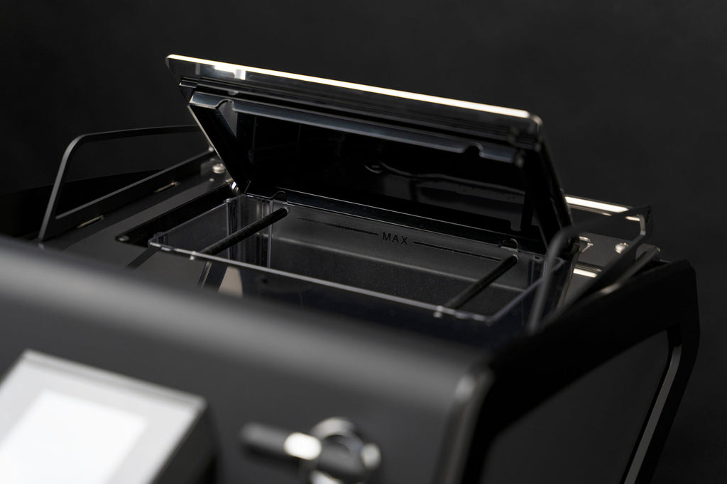 Sanremo YOU Black water tank fill section on a dark background