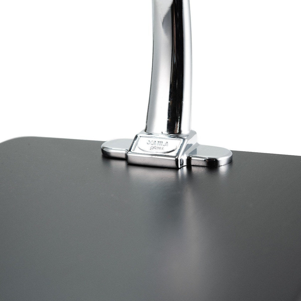 Yama Glass Silverton Brewer with Black Base & Silver Accents