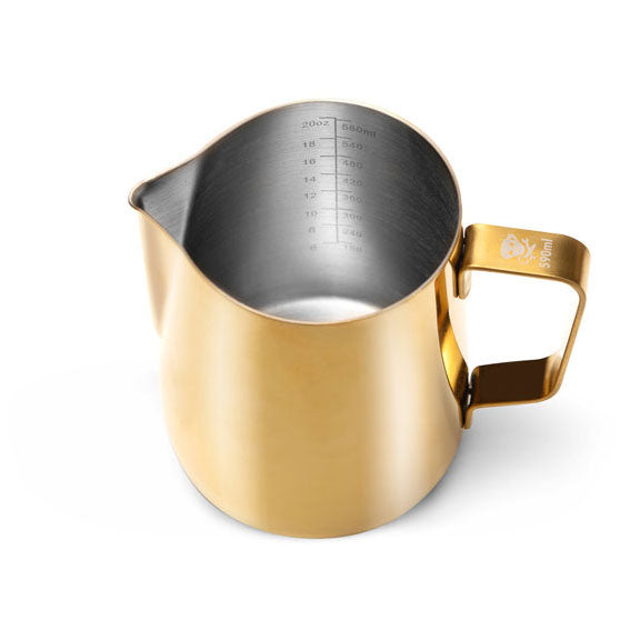 Colored Frothing Pitcher 20oz - Gold